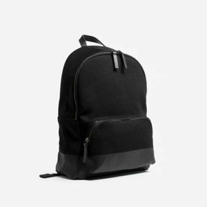 Everlane Black Modern Zip Backpack